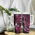 Hawaii Makahiki Season Tumbler With Handle Floral Tribal Tattoo Pink Galaxy