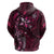 Hawaii Makahiki Season Zip Hoodie Floral Tribal Tattoo Pink Galaxy