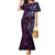 Hawaii Makahiki Season Family Matching Mermaid Dress and Hawaiian Shirt Floral Tribal Tattoo Purple Galaxy