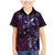 Hawaii Makahiki Season Family Matching Mermaid Dress and Hawaiian Shirt Floral Tribal Tattoo Purple Galaxy