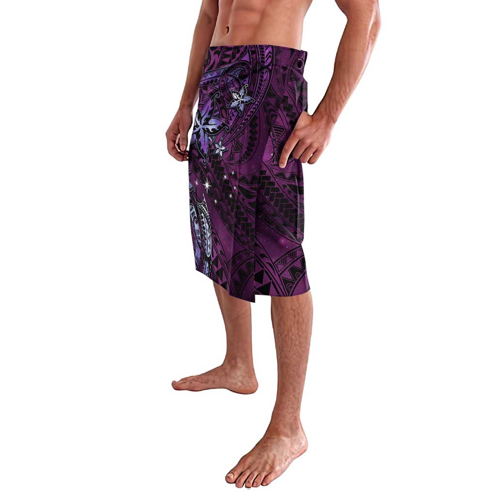 Hawaii Makahiki Season Lavalava Floral Tribal Tattoo Purple Galaxy LT05 - Polynesian Pride