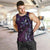 Hawaii Makahiki Season Men Tank Top Floral Tribal Tattoo Purple Galaxy