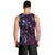 Hawaii Makahiki Season Men Tank Top Floral Tribal Tattoo Purple Galaxy