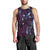 Hawaii Makahiki Season Men Tank Top Floral Tribal Tattoo Purple Galaxy