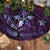 Hawaii Makahiki Season Tree Skirt Floral Tribal Tattoo Purple Galaxy