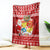 Tonga Christmas Blanket Kilisimasi Fiefia Santas Coat Of Arms LT05 Red - Polynesian Pride