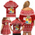 Personalized Tonga Christmas Family Matching Off Shoulder Short Dress and Hawaiian Shirt Kilisimasi Fiefia Santas Coat Of Arms LT05 - Polynesian Pride