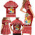 Personalized Tonga Christmas Family Matching Short Sleeve Bodycon Dress and Hawaiian Shirt Kilisimasi Fiefia Santas Coat Of Arms LT05 - Polynesian Pride