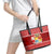 Tonga Christmas Leather Tote Bag Kilisimasi Fiefia Santas Coat Of Arms LT05 - Polynesian Pride