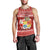 Personalized Tonga Christmas Men Tank Top Kilisimasi Fiefia Santas Coat Of Arms LT05 - Polynesian Pride