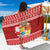 Tonga Christmas Sarong Kilisimasi Fiefia Santas Coat Of Arms LT05 One Size 44 x 66 inches Red - Polynesian Pride