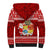 Personalized Tonga Christmas Sherpa Hoodie Kilisimasi Fiefia Santas Coat Of Arms LT05 - Polynesian Pride