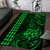 Hawaii Hauoli Makahiki Hou Area Rug Lono Hawaiian God Kakau Polynesian Tribal Green LT05 Green - Polynesian Pride