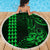 Hawaii Hauoli Makahiki Hou Beach Blanket Lono Hawaiian God Kakau Polynesian Tribal Green LT05 - Wonder Print Shop