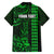 Personalized Hawaii Hauoli Makahiki Hou Family Matching Long Sleeve Bodycon Dress and Hawaiian Shirt Lono Hawaiian God Kakau Polynesian Tribal Green LT05 - Polynesian Pride