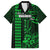 Personalized Hawaii Hauoli Makahiki Hou Family Matching Off Shoulder Maxi Dress and Hawaiian Shirt Lono Hawaiian God Kakau Polynesian Tribal Green LT05 Dad's Shirt - Short Sleeve Green - Polynesian Pride