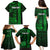 Personalized Hawaii Hauoli Makahiki Hou Family Matching Puletasi Dress and Hawaiian Shirt Lono Hawaiian God Kakau Polynesian Tribal Green LT05 - Polynesian Pride