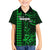 Personalized Hawaii Hauoli Makahiki Hou Family Matching Short Sleeve Bodycon Dress and Hawaiian Shirt Lono Hawaiian God Kakau Polynesian Tribal Green LT05 Son's Shirt Green - Polynesian Pride