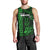 Personalized Hawaii Hauoli Makahiki Hou Men Tank Top Lono Hawaiian God Kakau Polynesian Tribal Green LT05 - Polynesian Pride