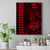 Hawaii Hauoli Makahiki Hou Canvas Wall Art Lono Hawaiian God Kakau Polynesian Tribal Red LT05 Red - Polynesian Pride