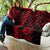 Hawaii Hauoli Makahiki Hou Quilt Lono Hawaiian God Kakau Polynesian Tribal Red LT05 - Polynesian Pride