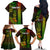 Personalized Hawaii Hauoli Makahiki Hou Family Matching Off Shoulder Long Sleeve Dress and Hawaiian Shirt Lono Hawaiian God Kakau Polynesian Tribal Reggae LT05 - Polynesian Pride