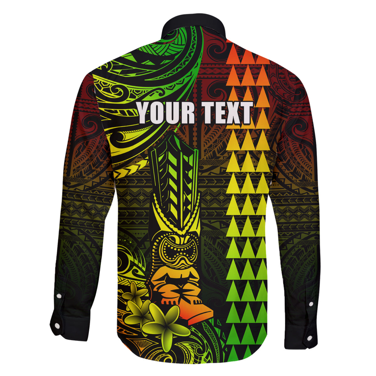 Personalized Hawaii Hauoli Makahiki Hou Family Matching Summer Maxi Dress and Hawaiian Shirt Lono Hawaiian God Kakau Polynesian Tribal Reggae LT05 - Polynesian Pride