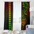 Hawaii Hauoli Makahiki Hou Window Curtain Lono Hawaiian God Kakau Polynesian Tribal Reggae LT05 - Polynesian Pride