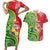 Custom Tonga Australia Rugby Couples Matching Short Sleeve Bodycon Dress and Hawaiian Shirt Kangaroos And Tonga Mate Maa Together