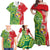 Custom Tonga Australia Rugby Family Matching Off Shoulder Maxi Dress and Hawaiian Shirt Kangaroos And Tonga Mate Maa Together