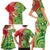 Custom Tonga Australia Rugby Family Matching Short Sleeve Bodycon Dress and Hawaiian Shirt Kangaroos And Tonga Mate Maa Together