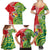 Custom Tonga Australia Rugby Family Matching Summer Maxi Dress and Hawaiian Shirt Kangaroos And Tonga Mate Maa Together