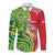 Custom Tonga Australia Rugby Long Sleeve Button Shirt Kangaroos And Tonga Mate Maa Together