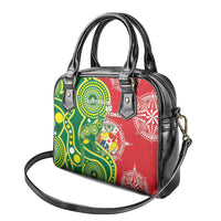 Tonga Australia Rugby Shoulder Handbag Kangaroos And Tonga Mate Maa Together
