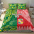 Custom Tonga XIII And Australia Kangaroos Bedding Set Mate Maa Tongan Ngatu With Aboriginal