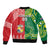 Custom Tonga XIII And Australia Kangaroos Bomber Jacket Mate Maa Tongan Ngatu With Aboriginal