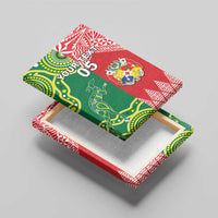 Custom Tonga XIII And Australia Kangaroos Canvas Wall Art Mate Maa Tongan Ngatu With Aboriginal LT05 - Polynesian Pride