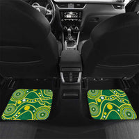 Custom Tonga XIII And Australia Kangaroos Car Mats Mate Maa Tongan Ngatu With Aboriginal LT05 Set 2pcs - Back Red - Polynesian Pride