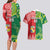 Custom Tonga XIII And Australia Kangaroos Couples Matching Long Sleeve Bodycon Dress and Hawaiian Shirt Mate Maa Tongan Ngatu With Aboriginal