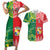 Custom Tonga XIII And Australia Kangaroos Couples Matching Short Sleeve Bodycon Dress and Hawaiian Shirt Mate Maa Tongan Ngatu With Aboriginal