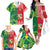 Custom Tonga XIII And Australia Kangaroos Family Matching Off The Shoulder Long Sleeve Dress and Hawaiian Shirt Mate Maa Tongan Ngatu With Aboriginal