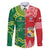 Custom Tonga XIII And Australia Kangaroos Family Matching Puletasi and Hawaiian Shirt Mate Maa Tongan Ngatu With Aboriginal