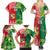 Custom Tonga XIII And Australia Kangaroos Family Matching Summer Maxi Dress and Hawaiian Shirt Mate Maa Tongan Ngatu With Aboriginal