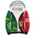 Custom Tonga XIII And Australia Kangaroos Sherpa Hoodie Mate Maa Tongan Ngatu With Aboriginal