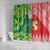 Custom Tonga XIII And Australia Kangaroos Shower Curtain Mate Maa Tongan Ngatu With Aboriginal