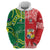 Custom Tonga XIII And Australia Kangaroos Zip Hoodie Mate Maa Tongan Ngatu With Aboriginal