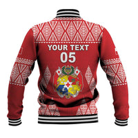Custom Tonga Rugby Baseball Jacket Tonga Mate Ma'a Take The Lead LT05 - Polynesian Pride