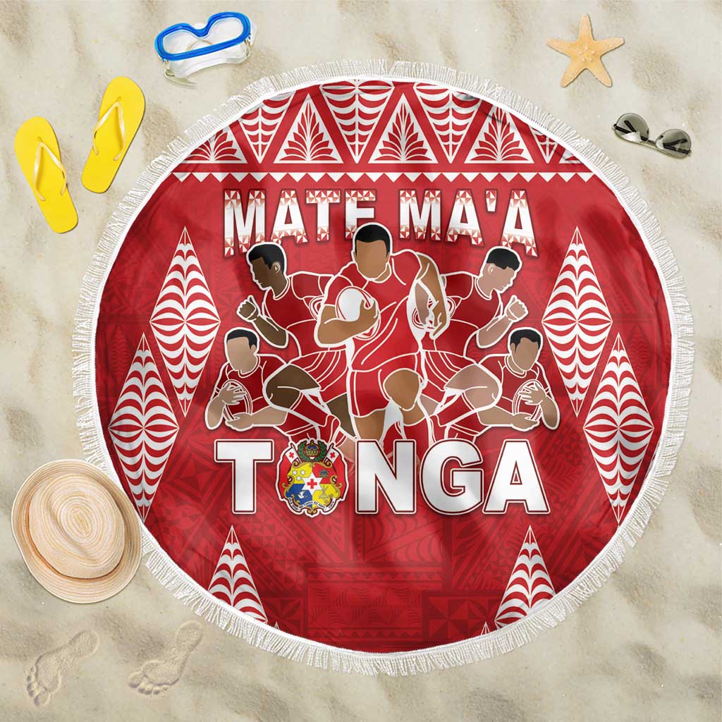 Tonga Rugby Beach Blanket Tonga Mate Ma'a Take The Lead