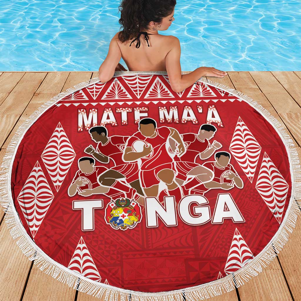 Tonga Rugby Beach Blanket Tonga Mate Ma'a Take The Lead