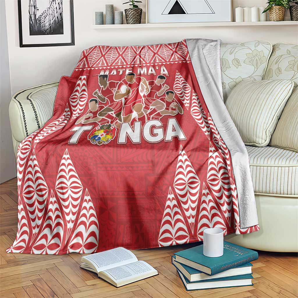 Tonga Rugby Blanket Tonga Mate Ma'a Take The Lead